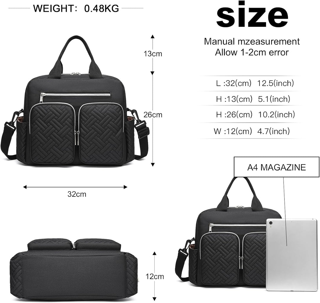 KONO Unisex Eq2248 Wickeltasche für Babys Schwarz, Schwarz