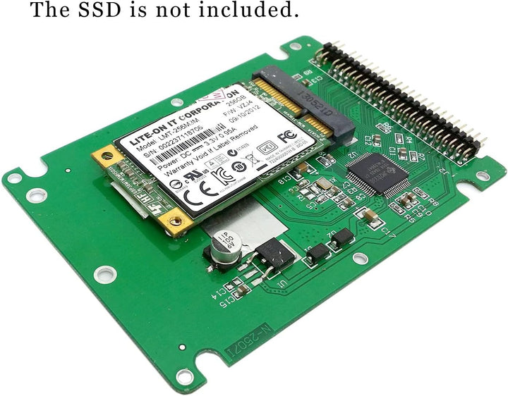 mSATA mini PCI-E SATA SSD to 2.5 inch IDE 44pin Notebook Laptop Hard Disk case Enclosure White, mSAT