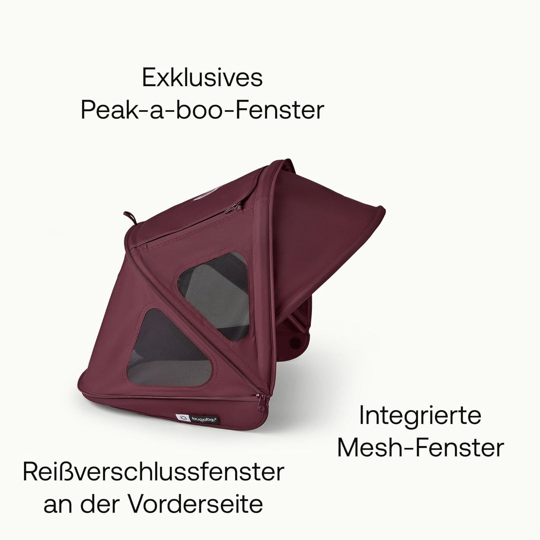 Bugaboo Dragonfly Sonnendach mit Lüftungsfenstern, ausziehbar für zusätzlichen und optimalen Sonnens