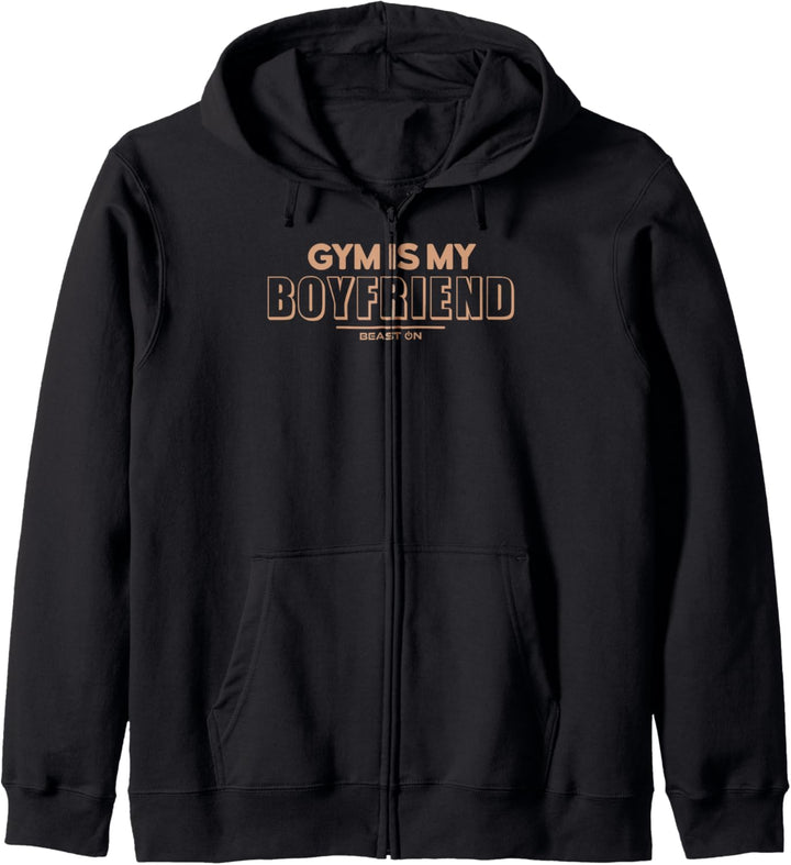 Gym is my Boyfriend Lustige Gym Fitness Motivation Sprüche Kapuzenjacke
