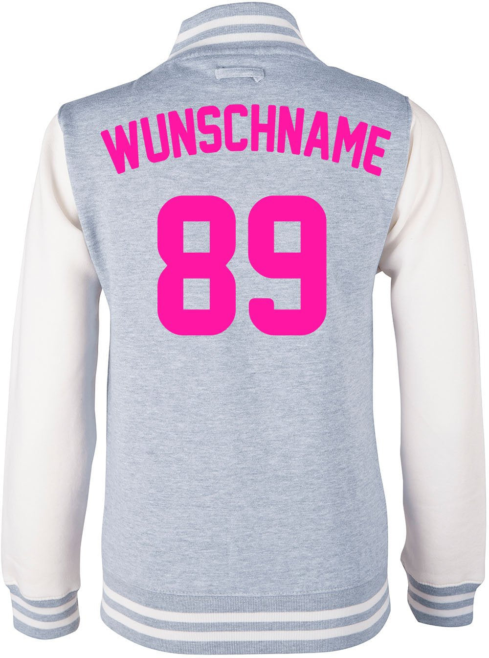 EZYshirt® Damen Herren Kinder College Jacke Athletic mit Wunschnamen und Wunschnummer | Baseball Jac