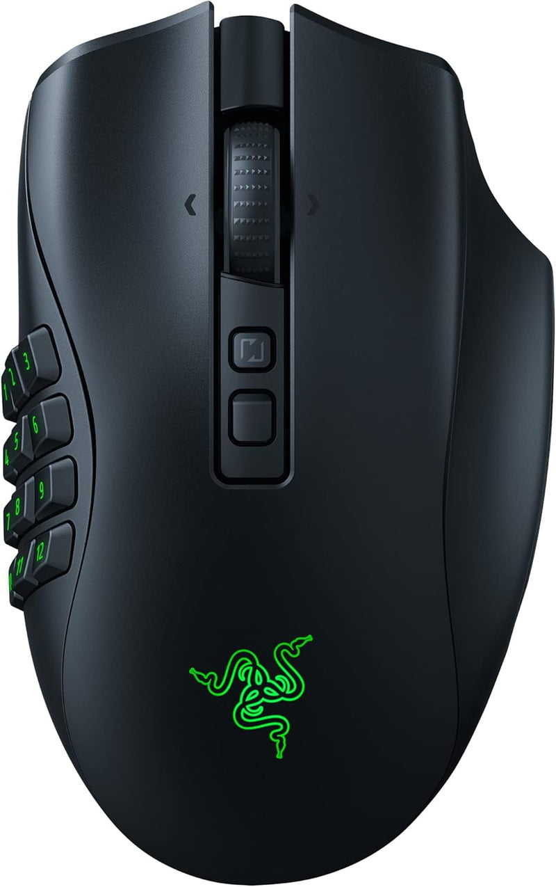 Razer Naga V2 Pro - Kabellose MMO-Gaming-Maus (HyperScroll Pro Rad, Anpassungsfähigkeit und Kontroll