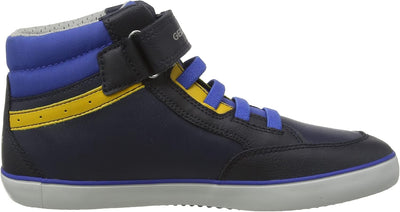 Geox Herren J Gisli Boy B Sneakers 29 EU Navy Yellow, 29 EU Navy Yellow