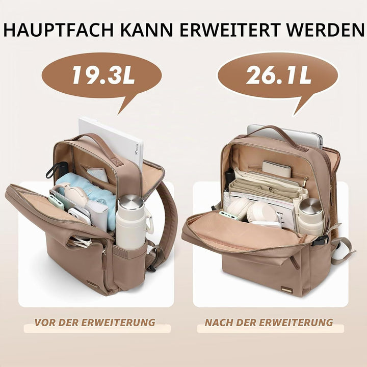 Stilvoller Laptop Rucksack für Damen von Fluggesellschaften zugelassen, Perfekt für die Arbeit das C