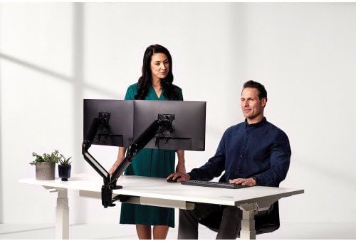 Fellowes Monitor Halterung 2 Monitore bis je 32 Zoll (81,28 cm) - Platinum Series Monitor Arm mit Ga