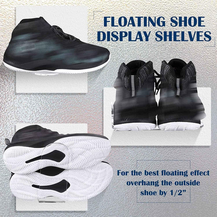 10 StüCk Schwimmendes Regal für Schuh zum Ausstellen, Sneaker Regale, EIN der Wand Montiert Halterun