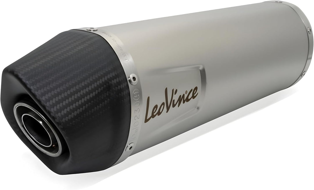 Endschalldämpfer LeoVince SLIP-ON SBK LV ONE EVO, Edelstahl, Carbon Kappe, mit Zulassung für CF Moto