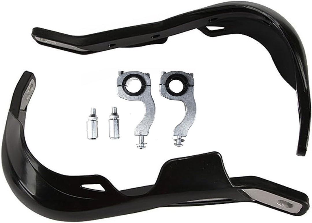 Paar 22mm 7/8" Schwarz Universal Motorrad/ATV Bike Handprotektoren Handschützer Protektor, Schwarz