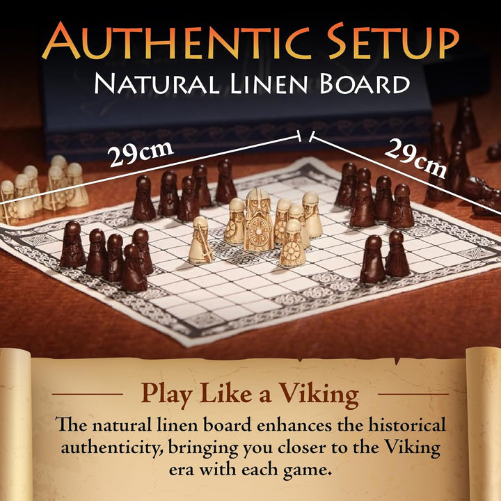 NMS Hnefatafl - das Wikingerspiel - Enthält EIN einzigartiges Baumwollbeutel/Taschendesign zum Spiel