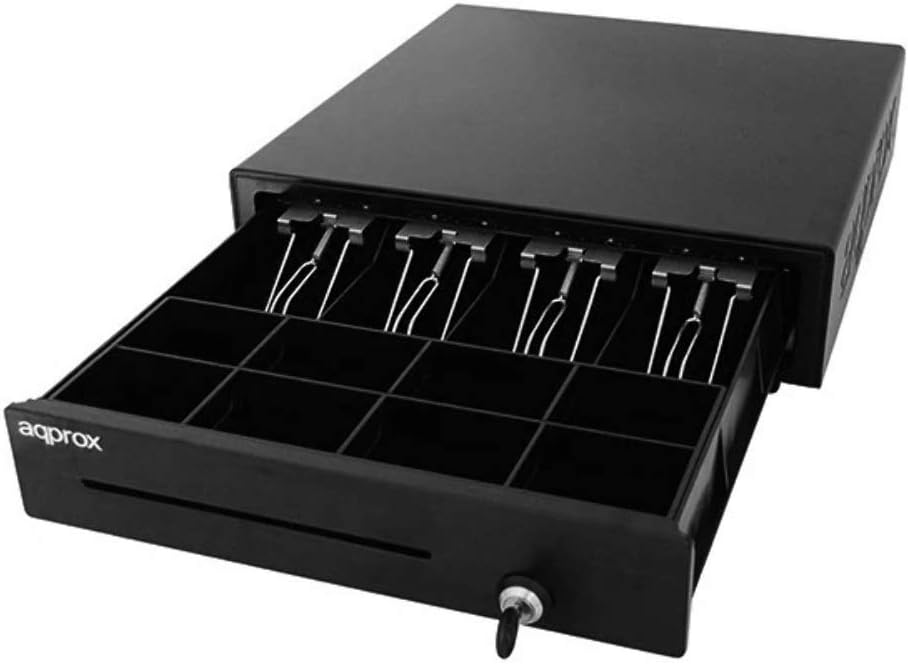 Approx APPCASH01 Kassenschublade schwarz (410 mm, 420 mm, 100 mm, 5,8 kg, 470 mm, 455 mm)