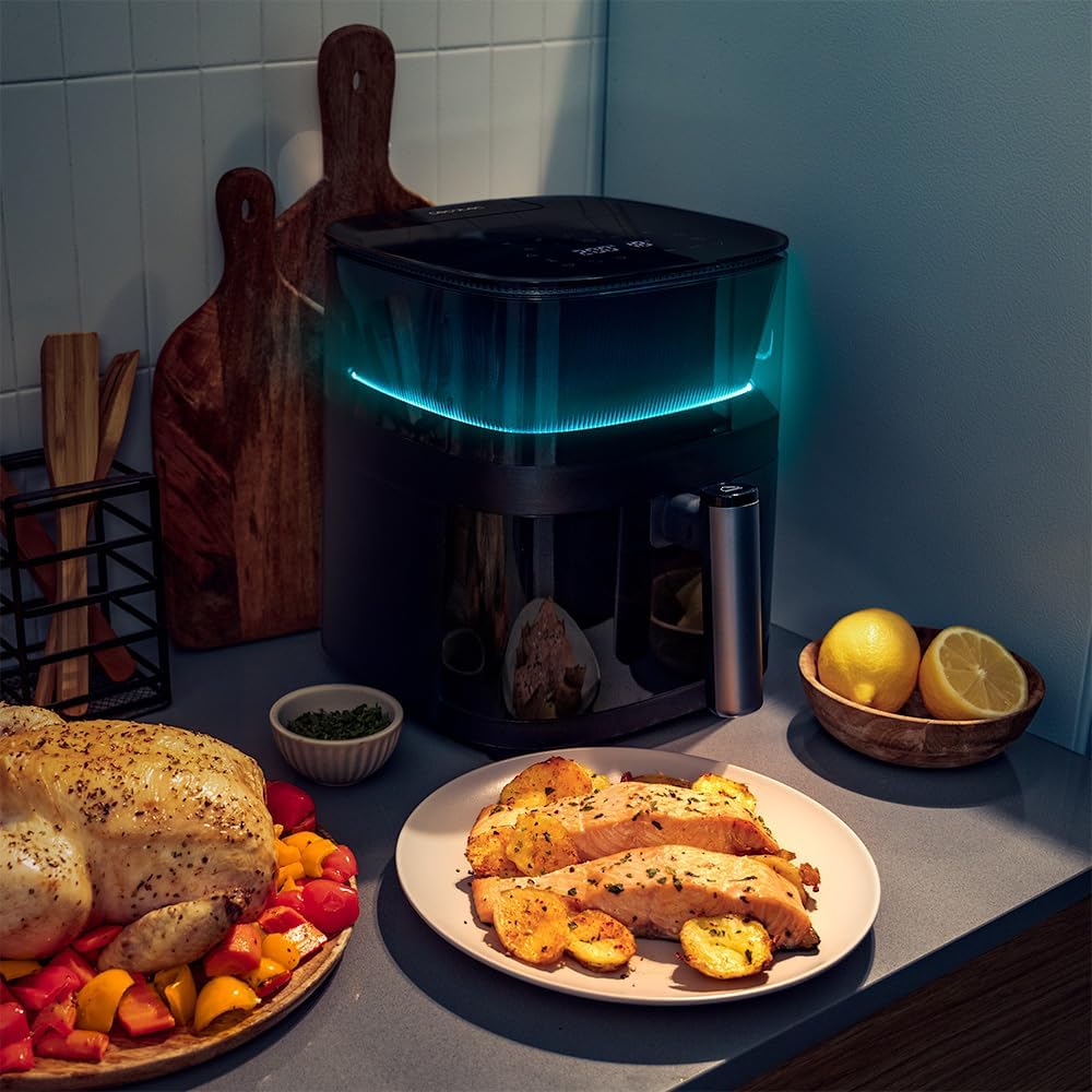 Cecotec Tisch-Konvektionsofen 60 Liter Bake&amp;Toast 6090 Black Gyro. 2200 W, Innenbeleuchtung, 12 Funk
