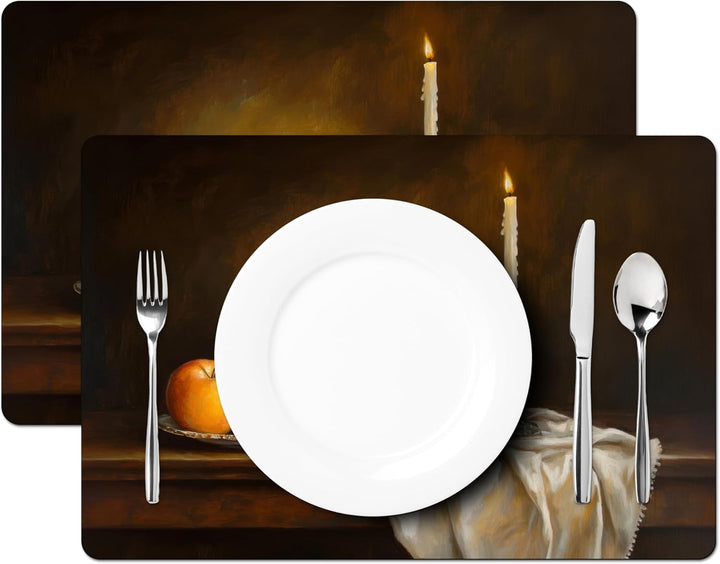 KitchenYeah© Platzsets Abwaschbar 6-Teilig 45x30 cm Tischsets Platzdeckchen Platzset Unterlage Tisch