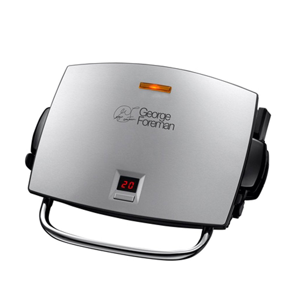 George Foreman 14525-56 Fitnessgrill Grill&amp;Melt, Kontaktgrill, Panini- und Sandwichgrill, 26,5 x 16