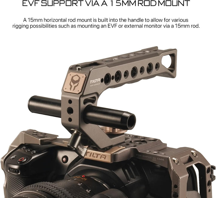 Tilta Quick Release Top Griff – (für BMPCC 4K/6K und die meisten DSLR/spiegellosen Kameras) (Tilta G