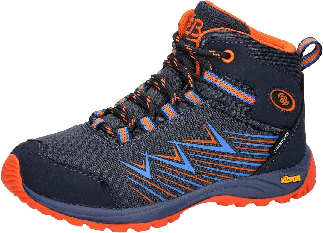 Brütting Unisex Kinder Chesna High Cross-Laufschuhe 28 EU Anthrazit Blau Orange, 28 EU Anthrazit Bla
