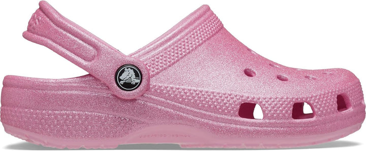 Crocs Unisex Kinder Classic Glitter Clog K Holzschuh 29/30 EU Rosa Tweed Glitzer, 29/30 EU Pktg Pink