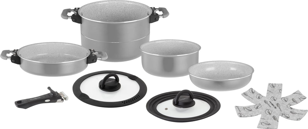BRUNNER Koch Geschirr Set Fusion 7+1 Magnetic Camping Küche Topf Pfanne Keramik
