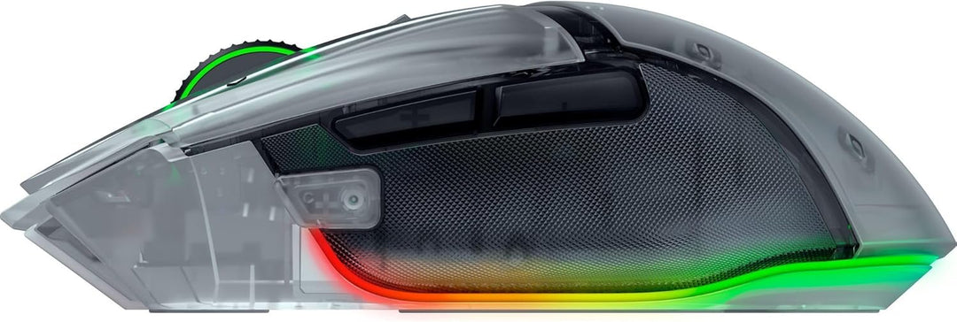 Razer Basilisk V3 Pro 35K Phantom White - Anpassbare kabellose ergonomische RGB Gaming-Maus - optisc