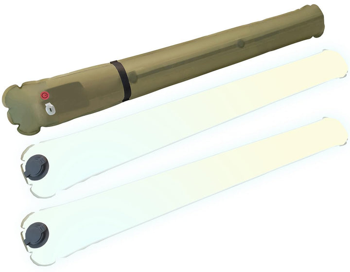 Semptec Urban Survival Technology Campinglampe LED Akku: 2er-Set Aufblasbare XL-Akku-Campingleuchte