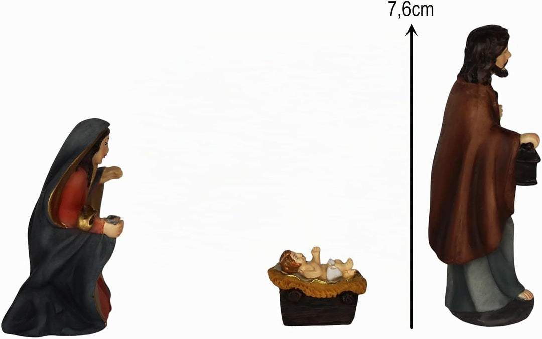ZICOM Krippenfigurenset Eilat persisch ca. 8cm 11-TLG. Polyresin handbemalt
