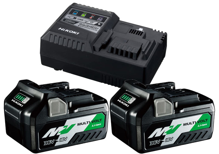 HiKOKI Booster Pack BSL36A18 x 2 + UC18YSL3 (36V 2.5Ah/18V 5.0Ah