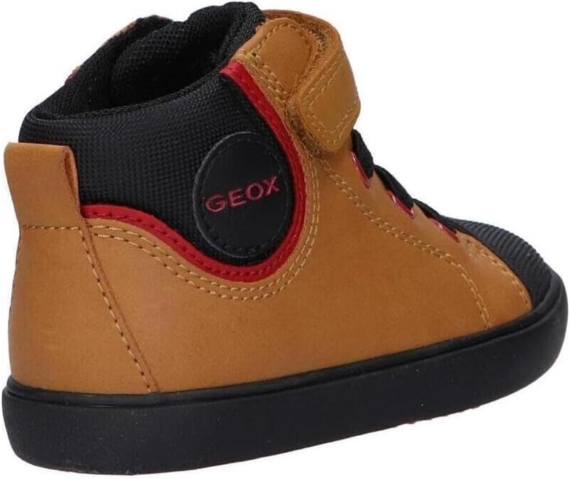 Geox Jungen B Gisli Boy B Sneaker 21 EU Dk Yellow Black, 21 EU Dk Yellow Black