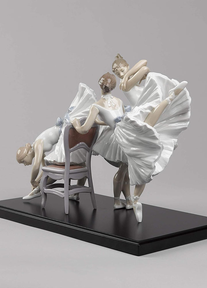 LLADRÓ Figur Ballettstunde. Limitierte Auflage. Ballerina. Porzellan.