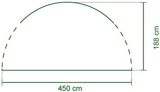 Seitenwand für Coleman Fast Pitch Shelter XL 4,5 x 4,5 m, 1 Pavillon Seitenteil, Seitenplane, dient