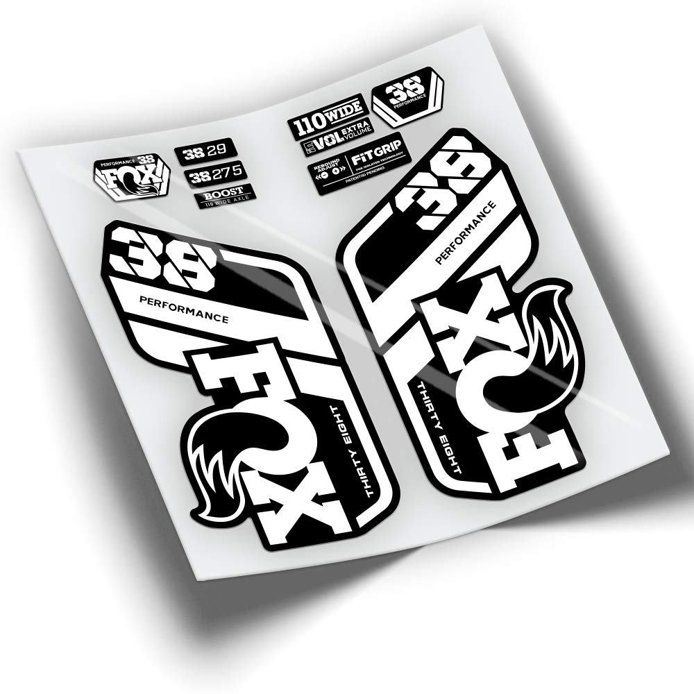 REF:VP439 Aufkleber kompatibel mit FOX 38 PERFORMANCE 2021-2025 MTB-Gabel, Sticker, Aufkleber, Vinyl
