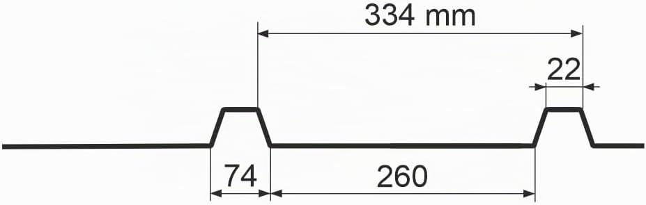 10m Länge 45/334 Profilfüller Dichtprofil Sickenfüller Füllerleiste 45/334 (031)