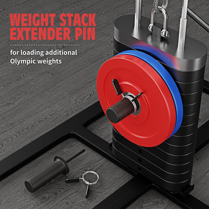 Weight Stack Pin, Weight Stack Extender Pin for Cable Machine Load Extra Barbell Weights, Weight Ext