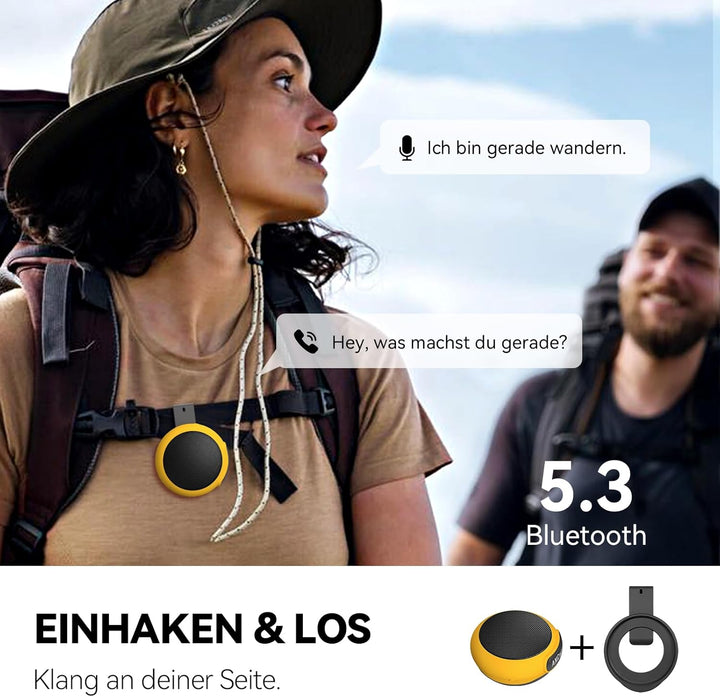 Tragbarer Bluetooth-Lautsprecher, Kabelloser Handgelenkslautsprecher für Laufen, Lautsprecheruhr mit
