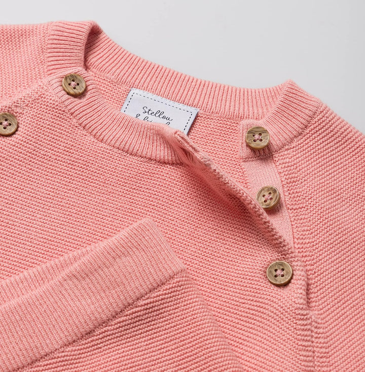 Stellou & friends Baby-Set, Zweiteiler für Babys und Kleinkinder aus 100% Bio-Baumwolle, Langarm-Str