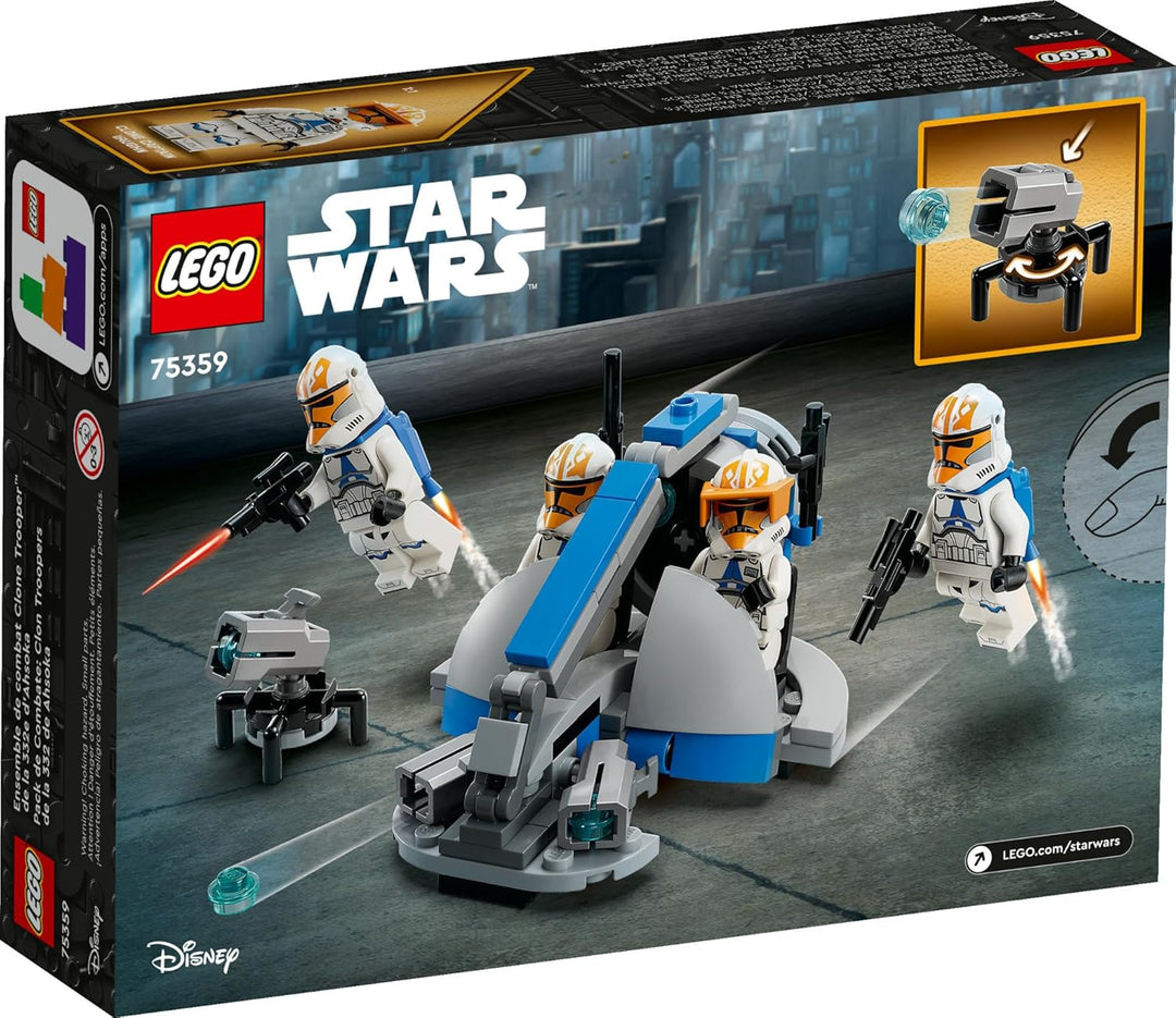 LEGO Star Wars 332nd Ahsoka's Clone Trooper Battle Pack 75359 Bauspielzeug Set mit 4 Star Wars Figur