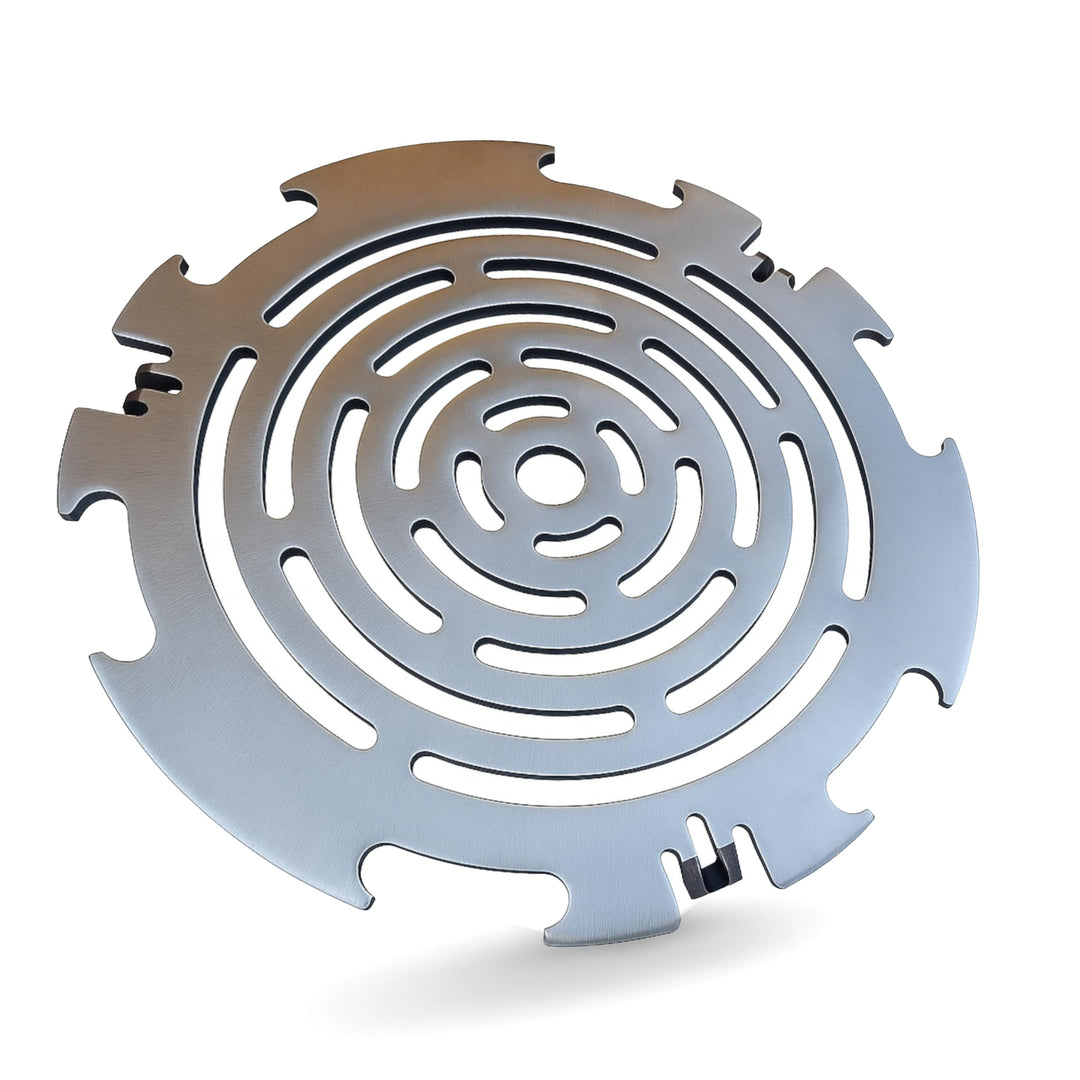 Becker Design® Grillrost & Grilleinsatz für Feuerplatte ⌀ 20cm (MADE IN EUROPE) Silber - Grillaufsat