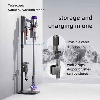 WuYan Teleskop Staubsauger Ständer Staubsauger Aufbewahrungsgestell für Dyson V7 V8 SV10 V11 SV12 V1