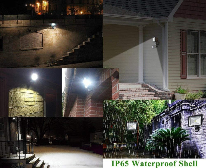 80W SMD Fluter mit Bewegungsmelder LED Strahler Warmweiss warmweiss Licht IP65 Wasserdicht LED Lampe