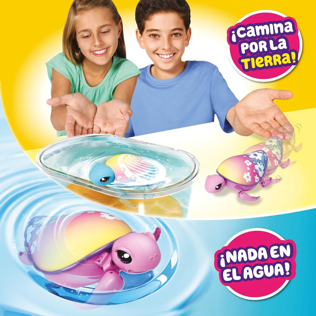 Little Live Pets Ripswirl Cute Schildkröten, interaktives Haustier, das im Wasser schwimmt und Sich