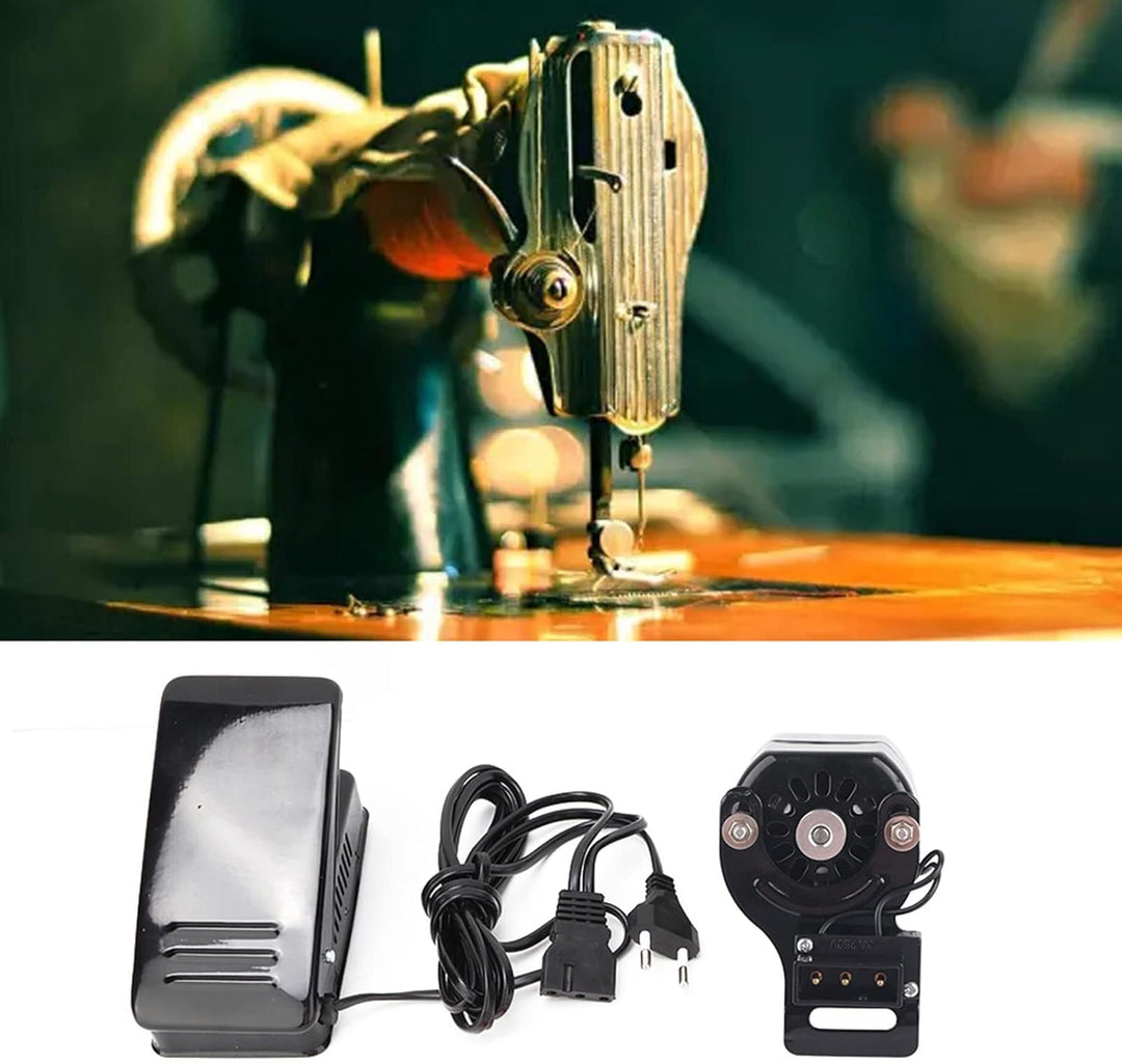 Pssopp 100W Nähmaschinenmotor Nähpedal Regler mit Variabler Drehzahl Nähmaschinenfussschalter Hausha