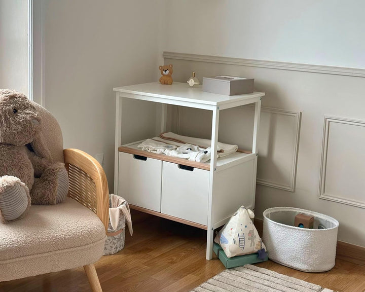 AT4 Wickelunterschrank Essentiel Einheitsgrösse weiss, Einheitsgrösse weiss
