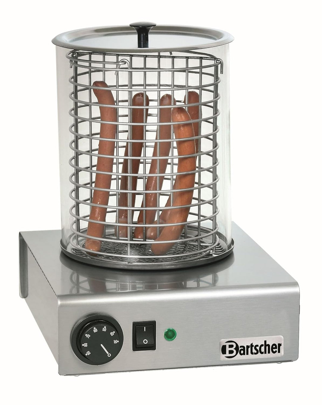 Bartscher a120401 Dampfgarer für Hot Dog 1000 W Edelstahl Maschine für Hot Dog