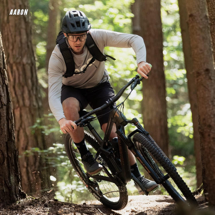 AARON Horn Lenker Griffe mit Gel Dämpfung, ergonomische Lenkerhörner aus rutschfestem Gummi, Fahrrad