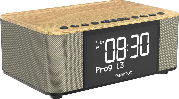 Kenwood CR-ST40DAB-M - Stereo Radiowecker mit 3 Weckzeiten, DAB+, UKW, Bluetooth, USB, Ladefunktion,