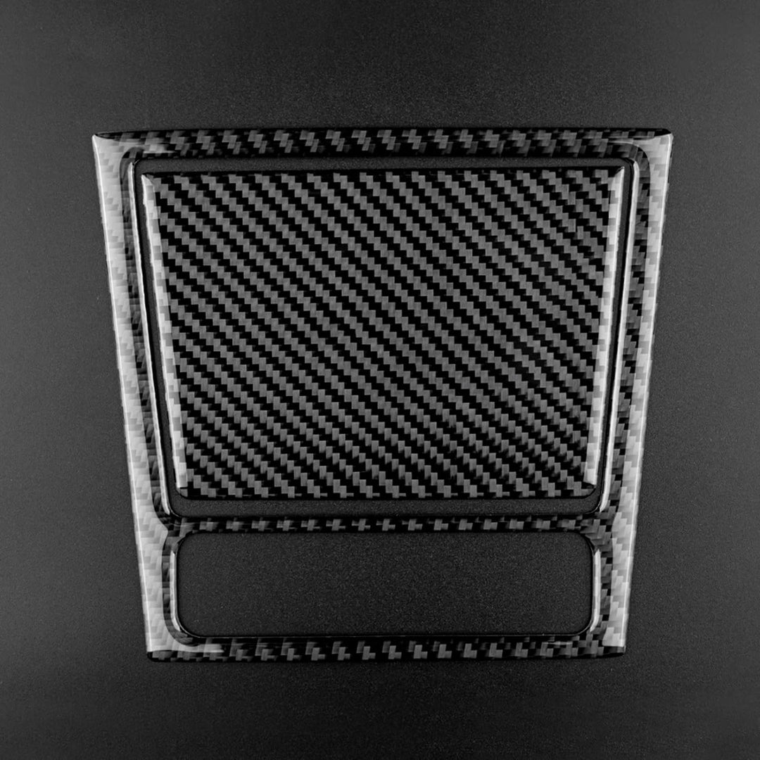 KUNGKIC Kohlefaser Aufbewahrungsbox Panel Auto-Aschenbecher Rahmen Abdeckung für Volkswagen VW Golf