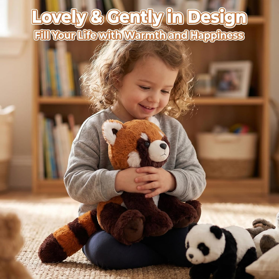 shownicer Plüschtier Panda Kuscheltier Stofftier Kawaii Panda Plüsch Kissen Spielzeug Geschenk für E