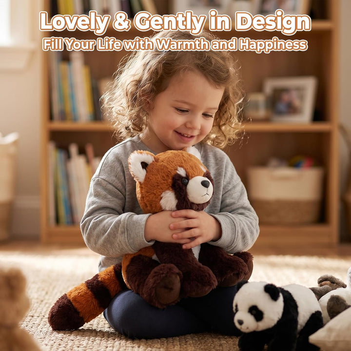 shownicer Plüschtier Panda Kuscheltier Stofftier Kawaii Panda Plüsch Kissen Spielzeug Geschenk für E