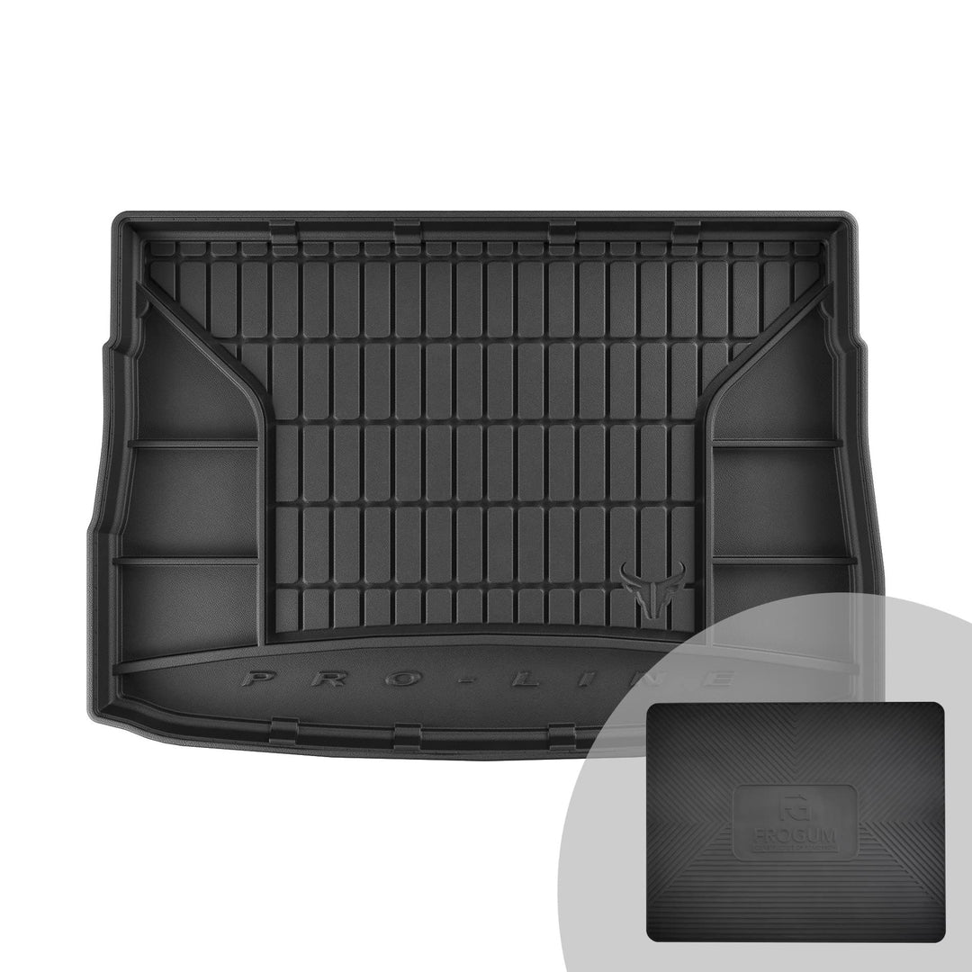 FROGUM ProLine 3D Gummimatte Exklusive Auto Kofferraummatte Kofferraumwanne für Volkswagen Golf VIII