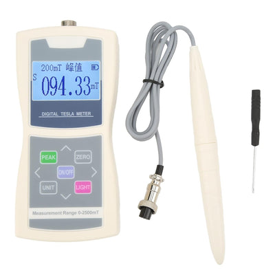 Oumefar Gauss Meter, LCD Gaussmeter Magnetfelddetektor Hochgenaues Handheld Gauss Meter Digital Gaus