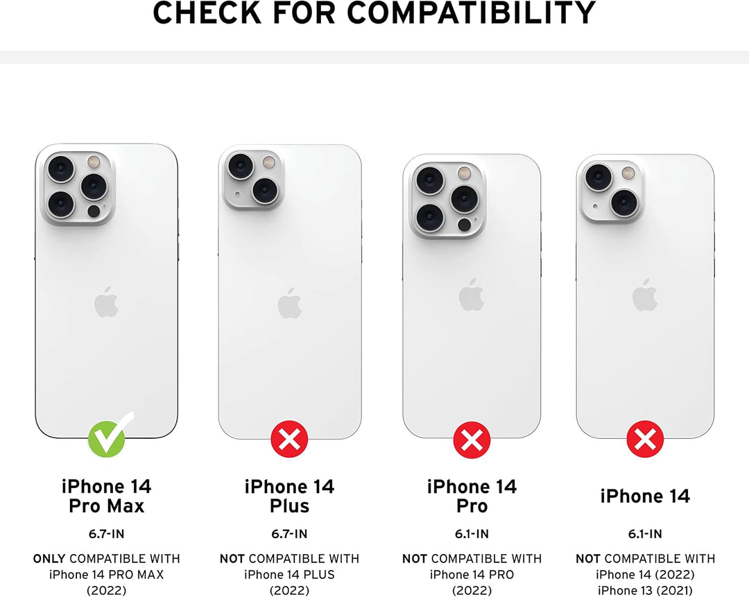 Urban Armor Gear UAG PLUS Tempered Glass Displayschutzfolie Apple iPhone 14 Pro Max [9H zweifach geh