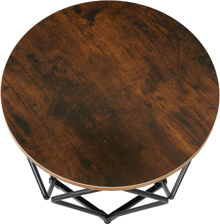 tectake Couchtisch 2er Set, Beistelltisch in Diamantform, Industrie-Design, für Wohnzimmer Schlafzim